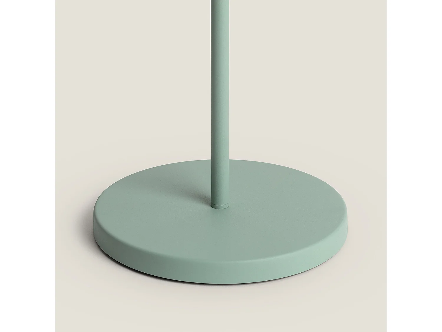 Lámpara de Pie Solar Exterior LED 2.6W Metal Aldana Verde Celadón
