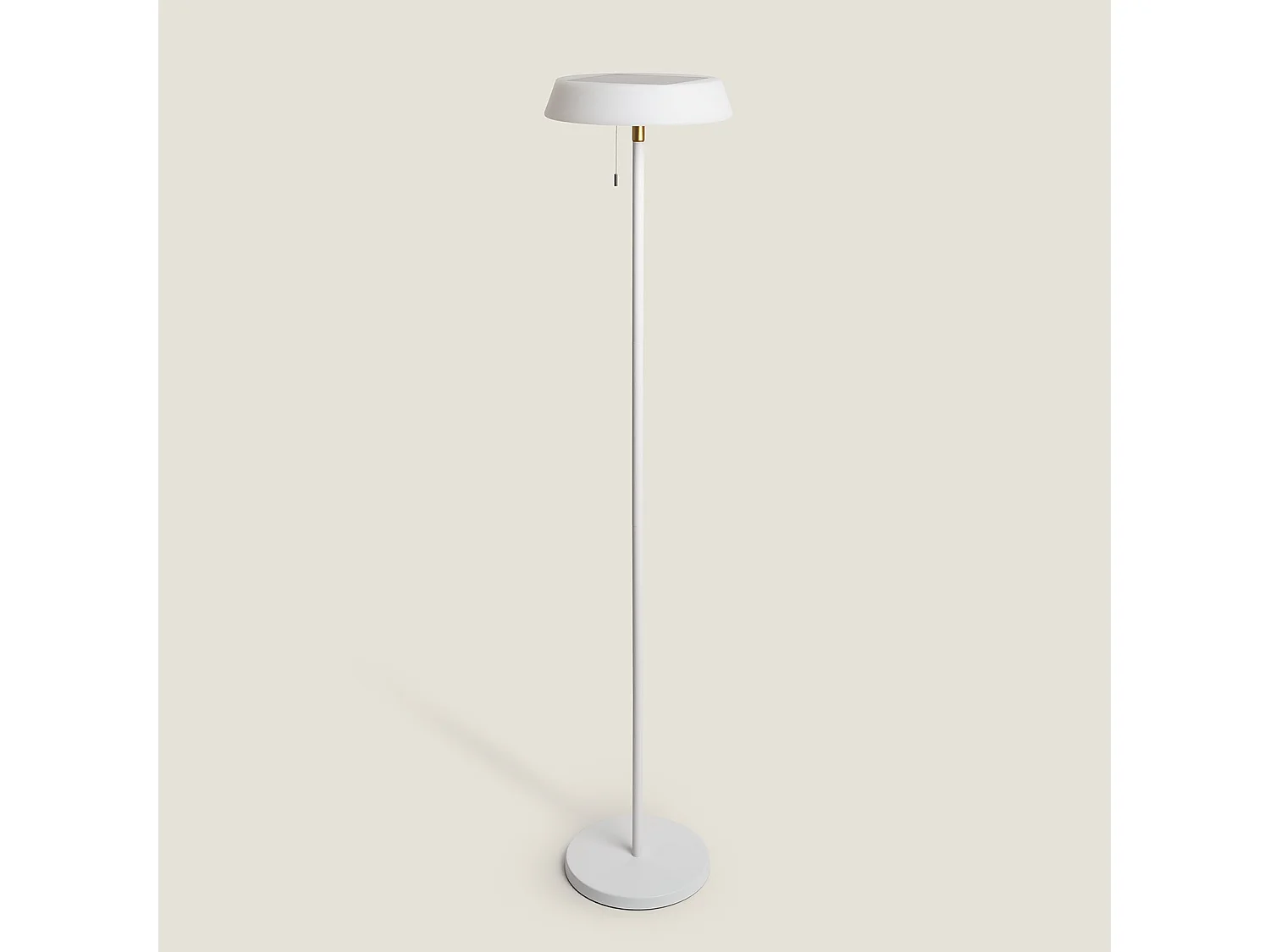 Lampadaire Solaire Extérieur LED 2,6W Métal Aldana Blanc