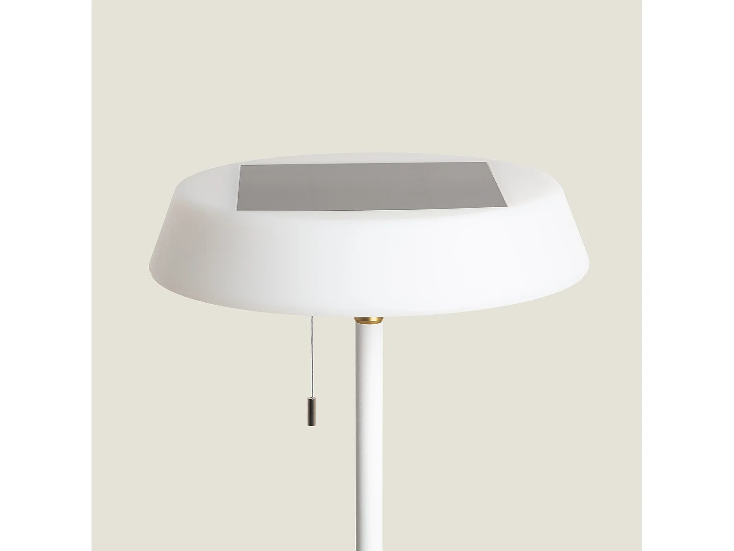Lampadaire Solaire Extérieur LED 2,6W Métal Aldana Blanc