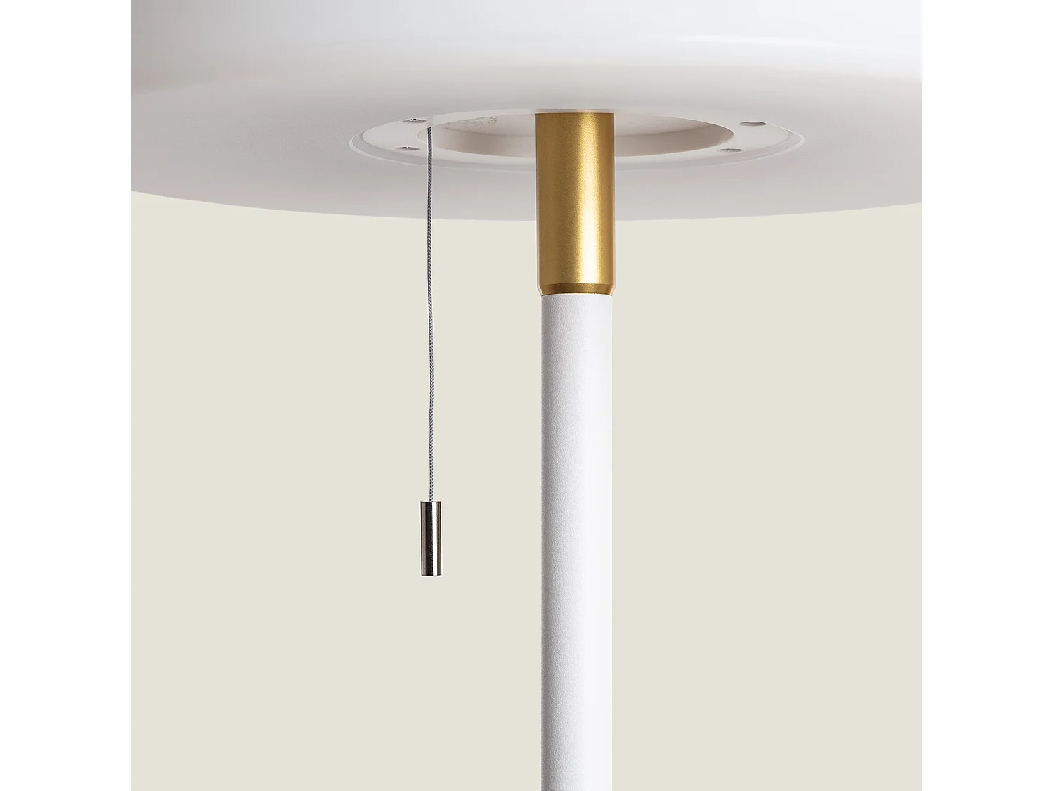 Lampadaire Solaire Extérieur LED 2,6W Métal Aldana Blanc