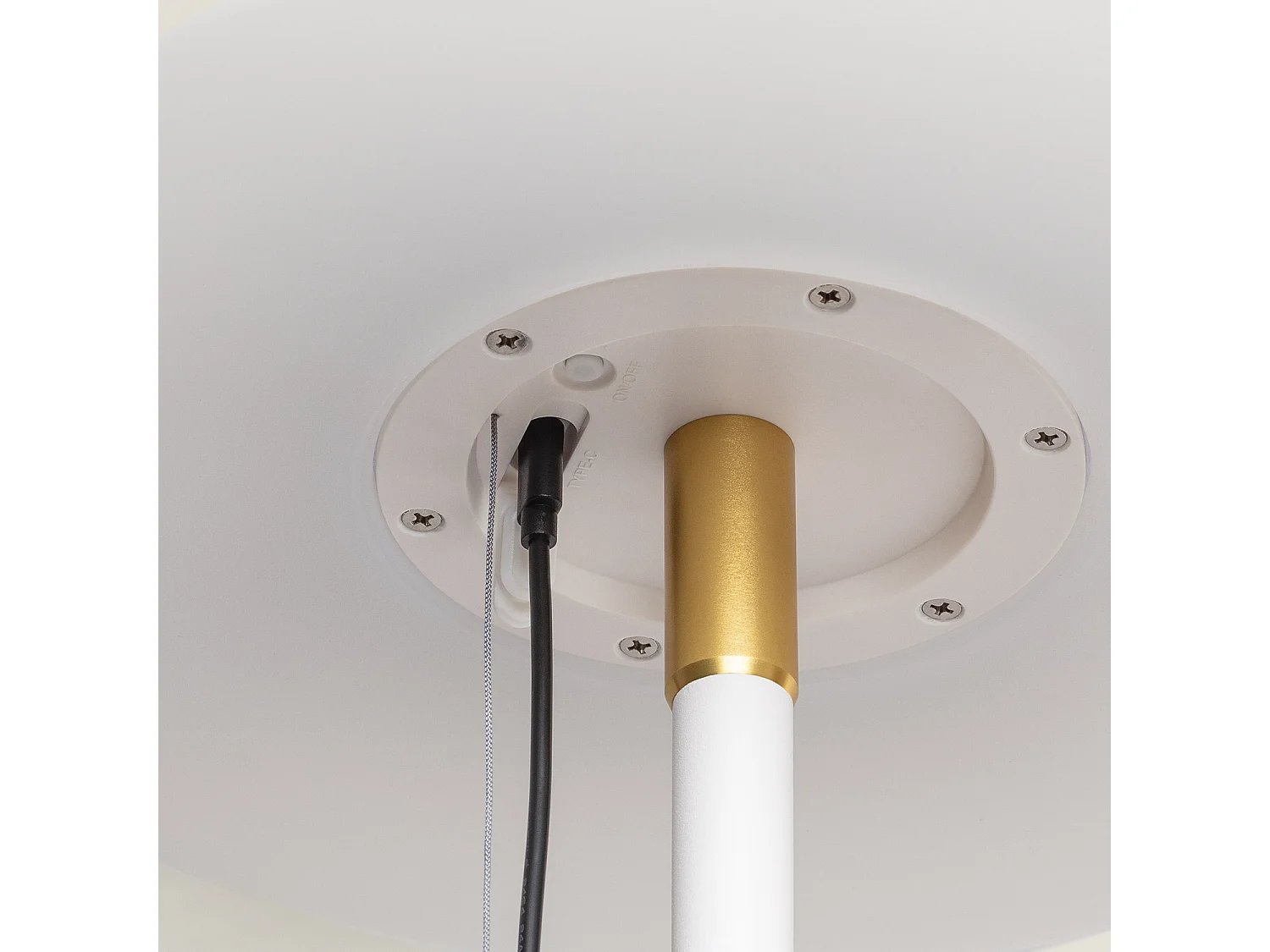 Lampadaire Solaire Extérieur LED 2,6W Métal Aldana Blanc