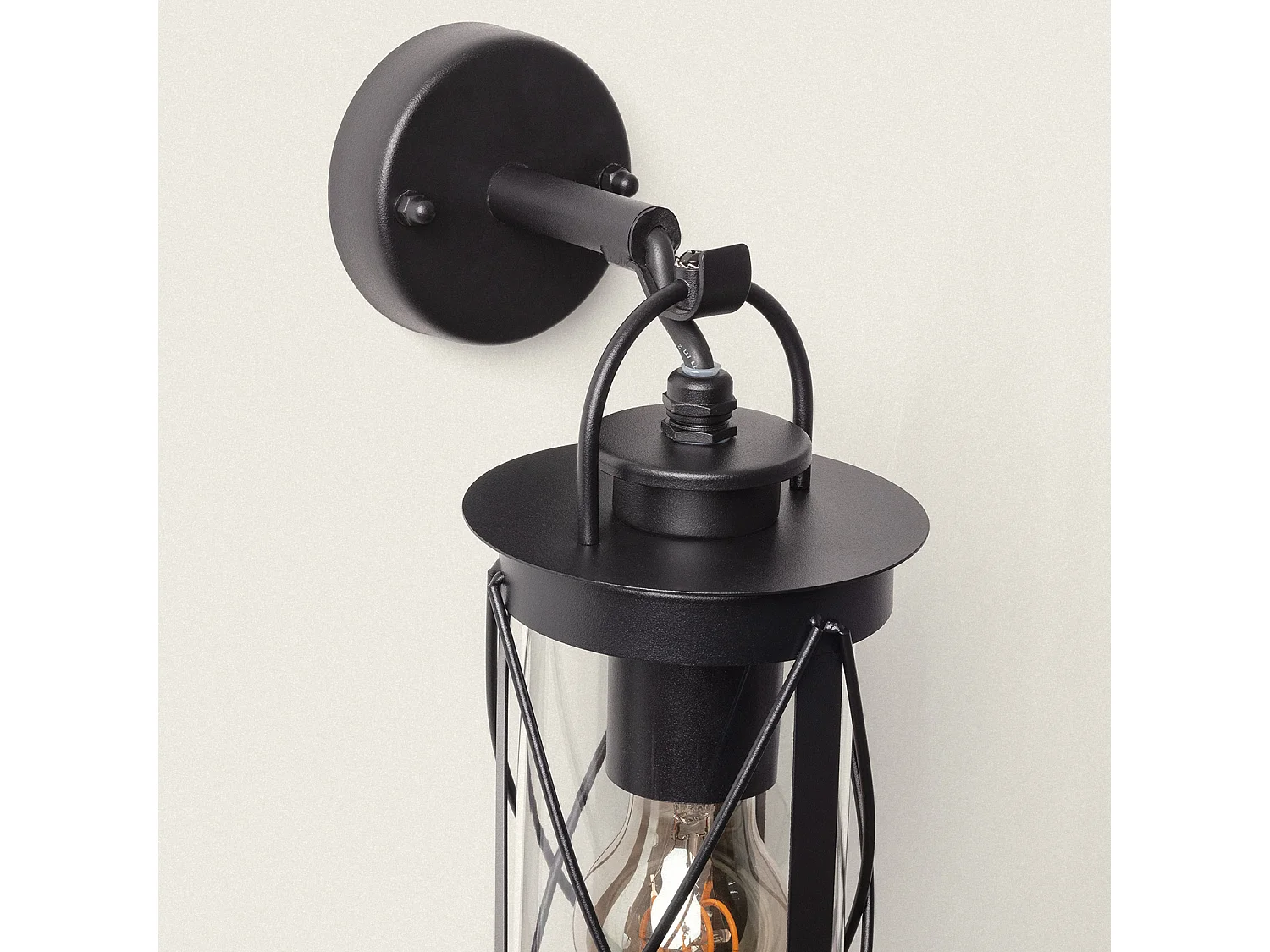 Lampada da Parete per Esterni Acciaio Inox Gedja Nero