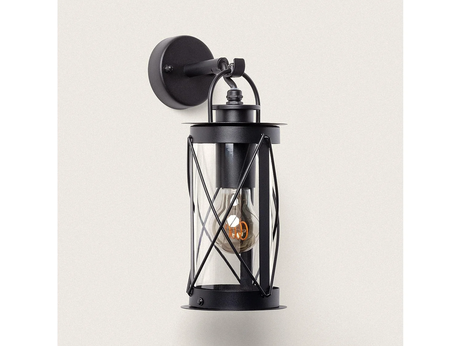 Lampe Murale Extérieure Acier Inoxydable Gedja Noir
