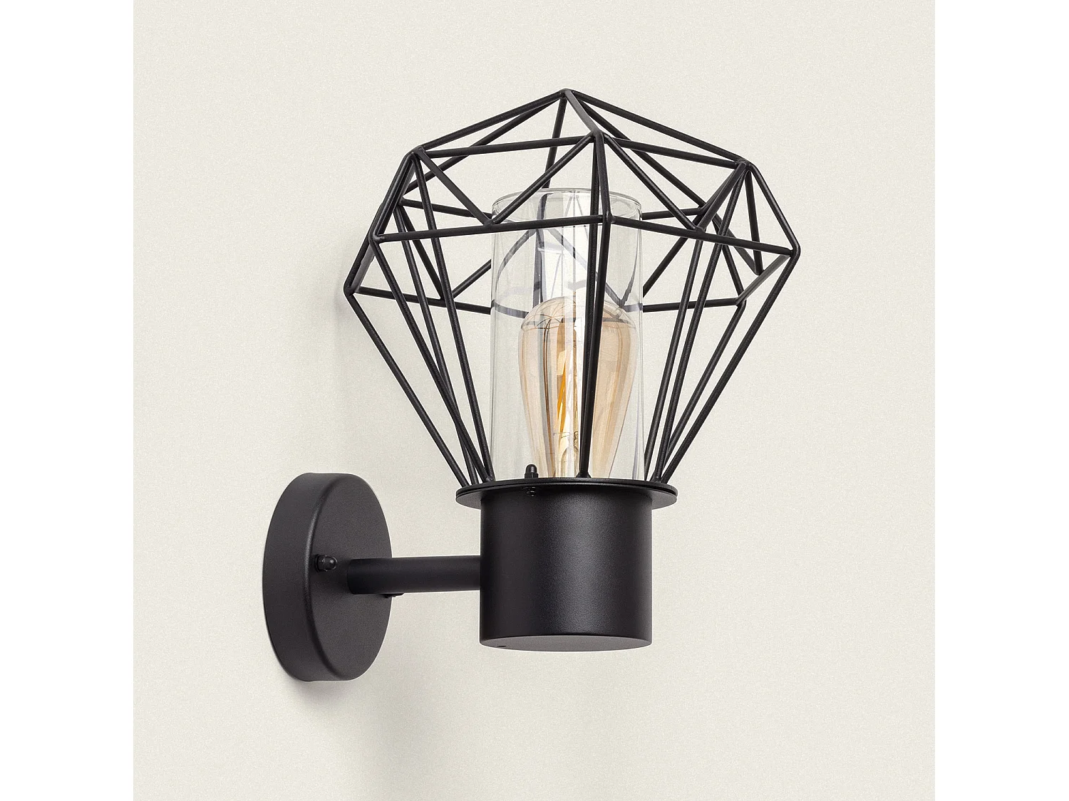 Lampe Murale Extérieure Acier Inoxydable Niamey Noir