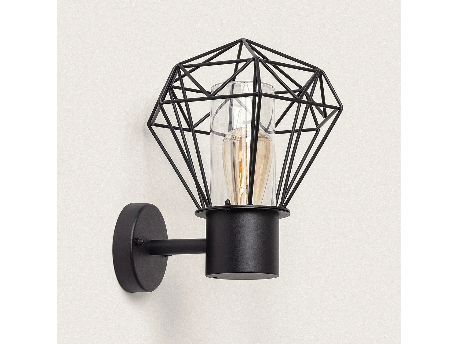 Lampe Murale Extérieure Acier Inoxydable Niamey Noir