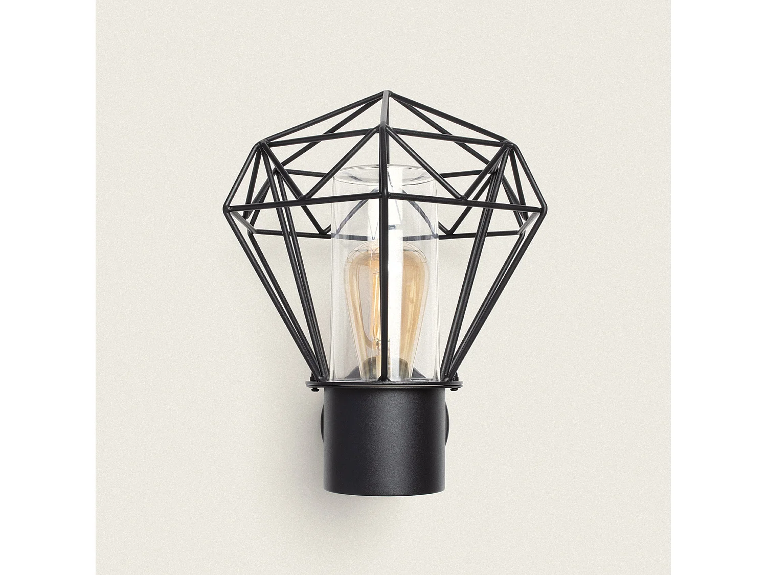 Lampe Murale Extérieure Acier Inoxydable Niamey Noir