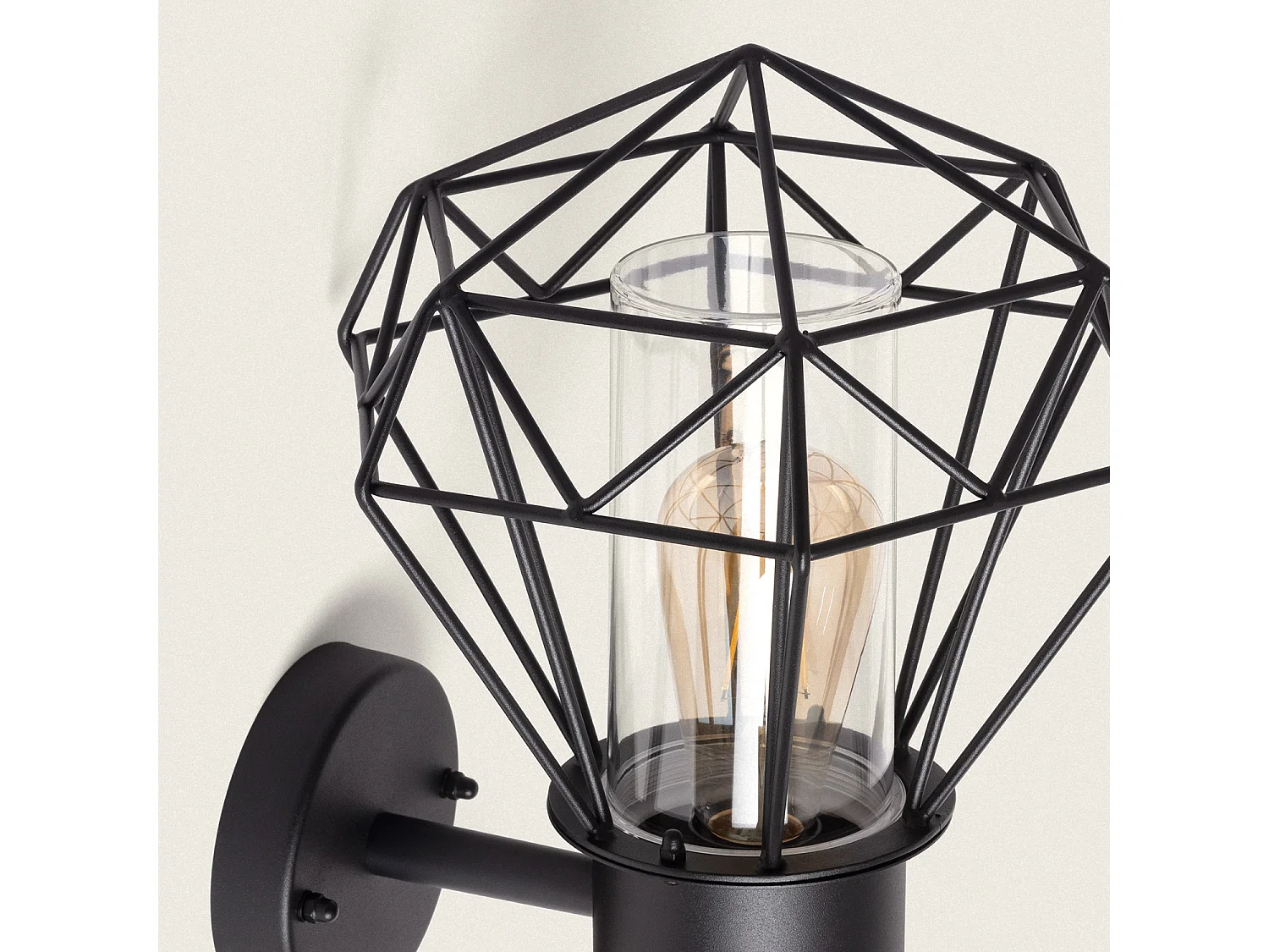 Lampe Murale Extérieure Acier Inoxydable Niamey Noir