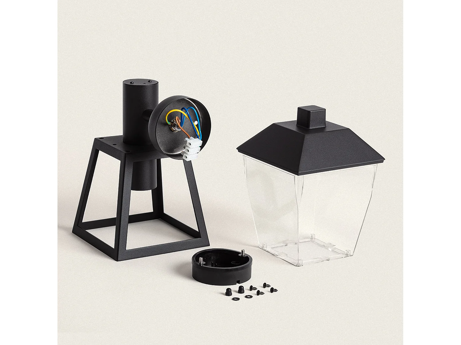 Lampe Murale Extérieure Aluminium avec Détecteur de Mouvement Mukom Noir