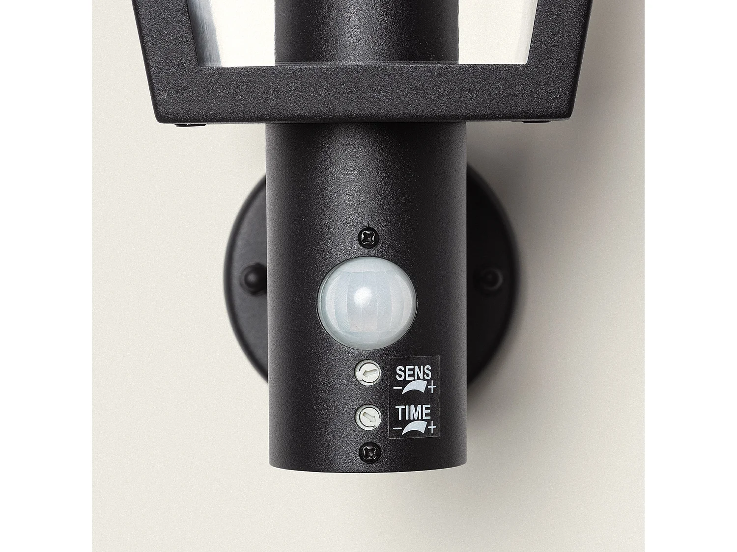 Lampe Murale Extérieure Aluminium avec Détecteur de Mouvement Mukom Noir