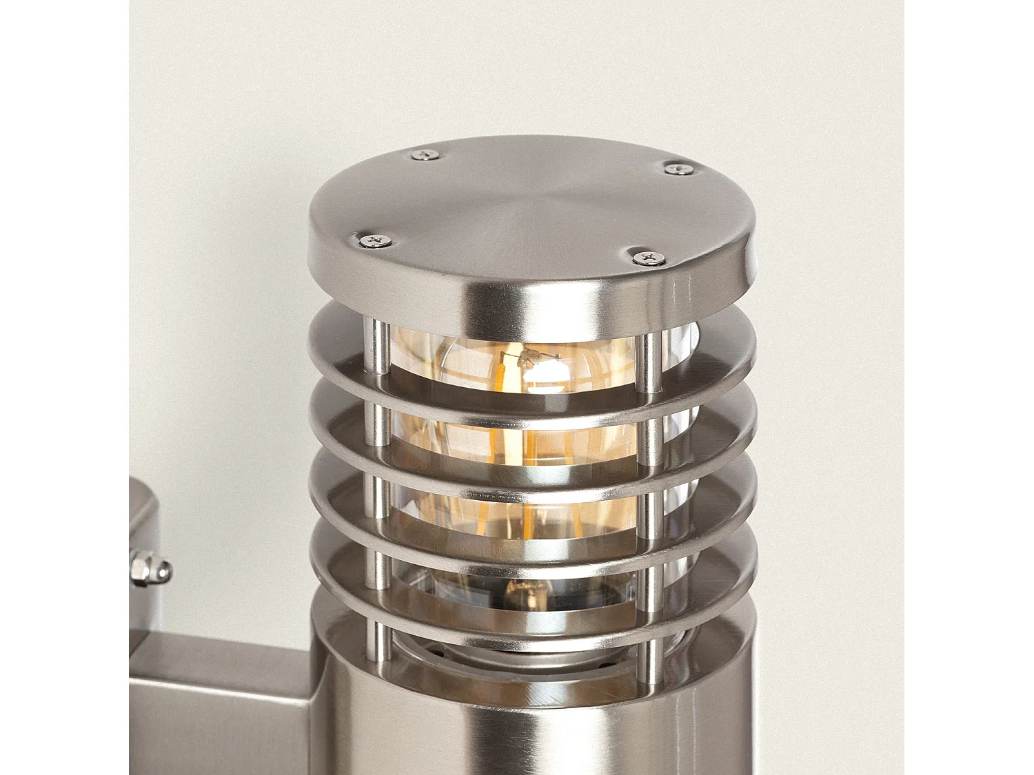 Lampe Murale Extérieure Acier Inoxydable Cloony Gris