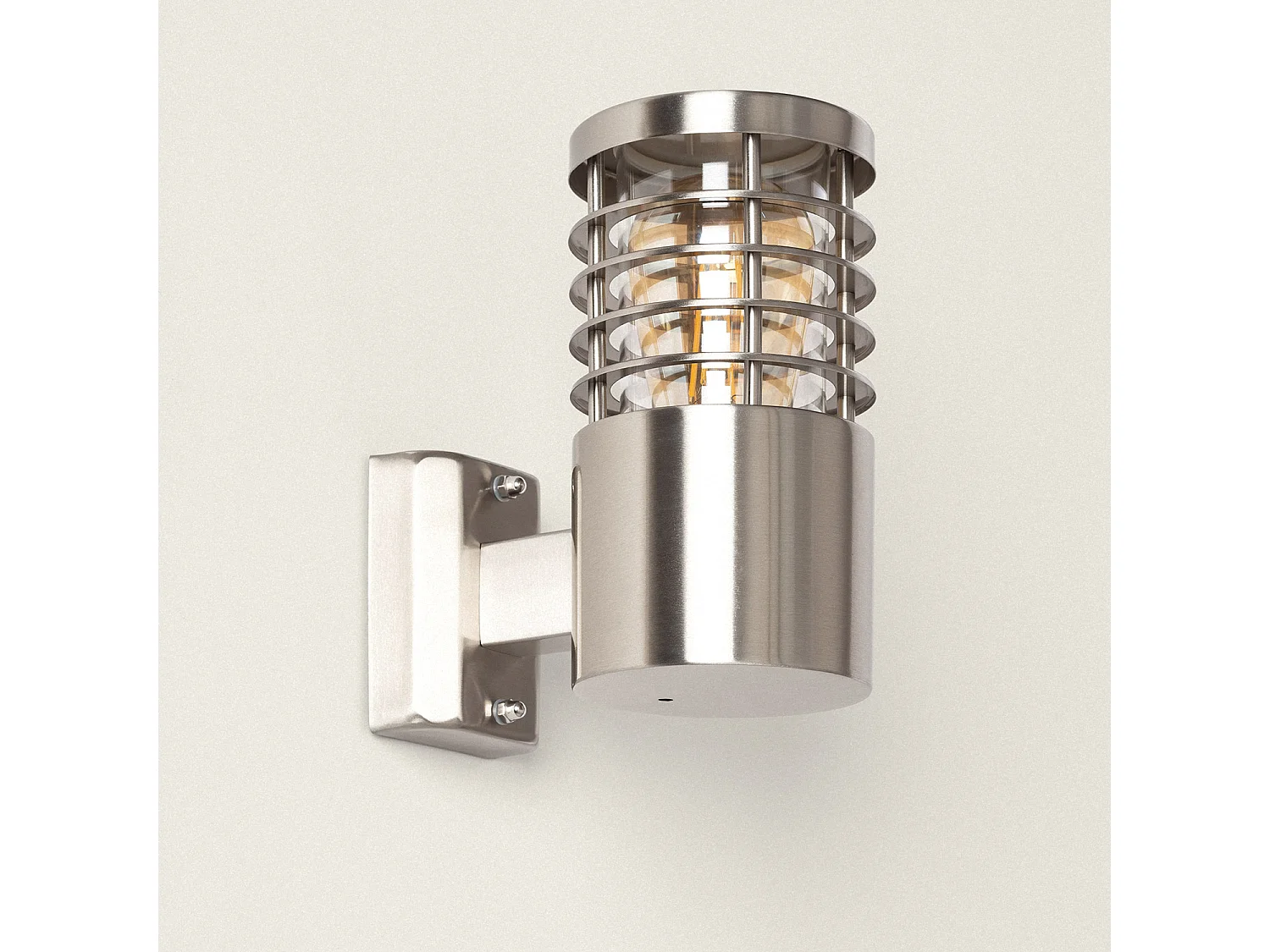 Lampe Murale Extérieure Acier Inoxydable Cloony Gris