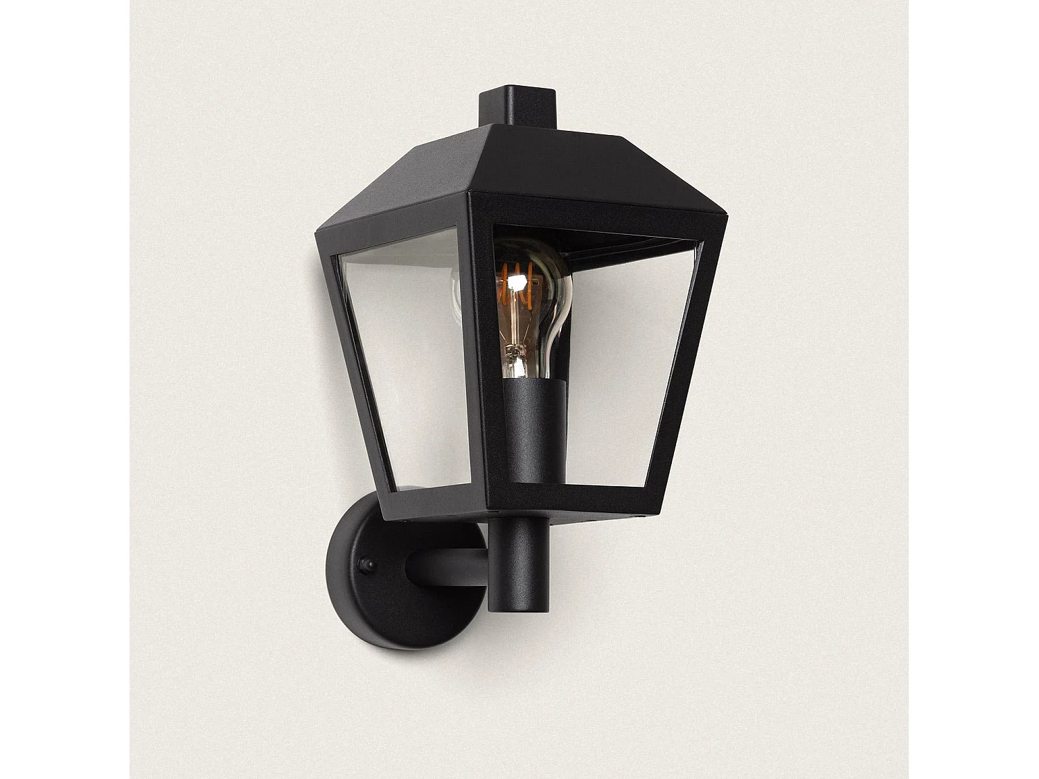 Lámpara de Pared Exterior Aluminio Mukom Negro