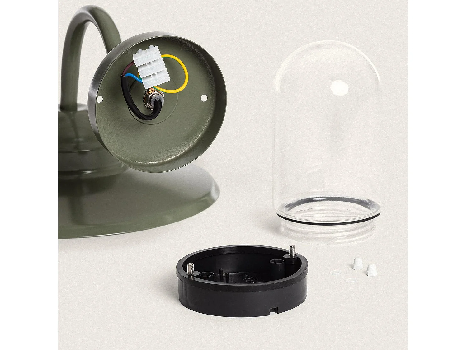 Lampada da Parete per Esterni Alluminio Adaoua Verde