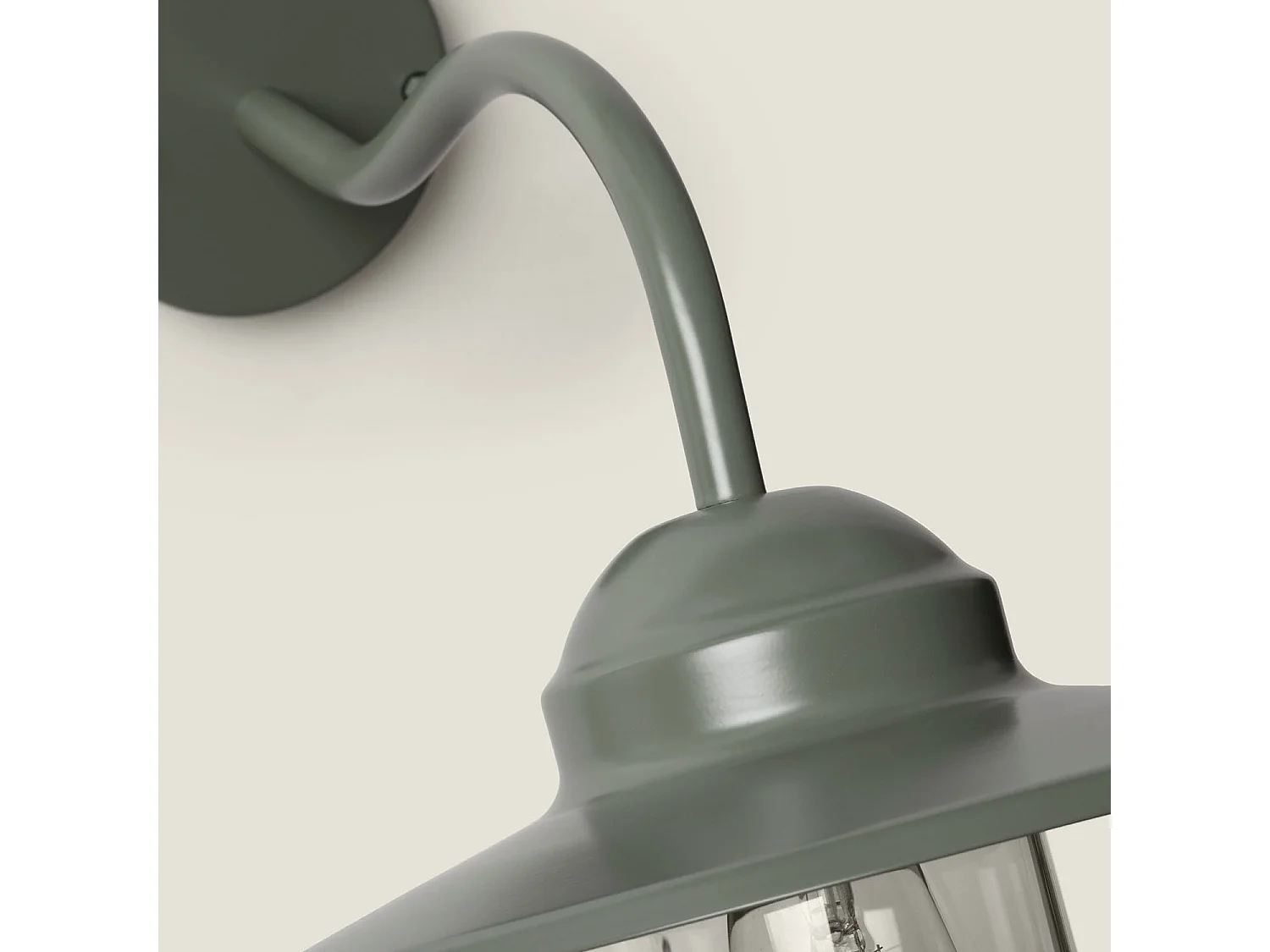 Lámpara de Pared Exterior Aluminio Adaoua Verde