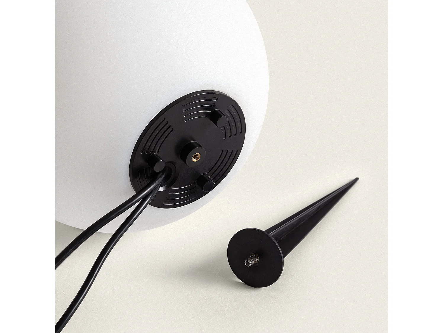 Sphère LED IP44 3W Blanc