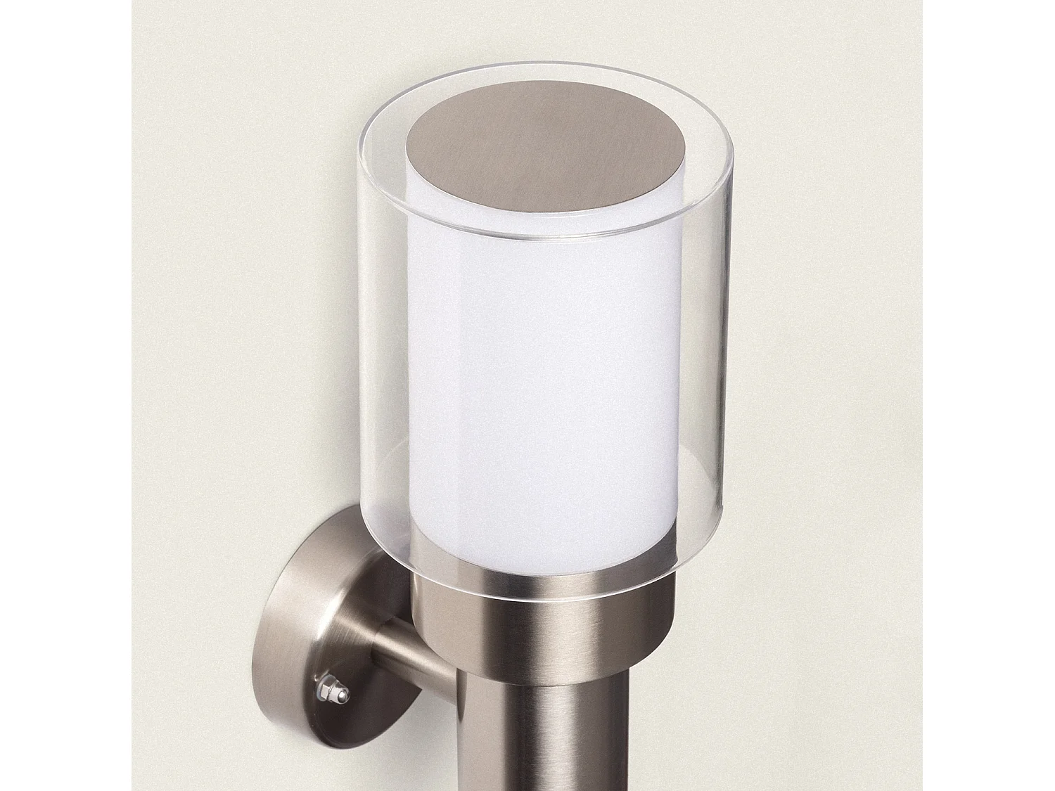 Lampada da Parete per Esterni Acciaio Inox Martin Grigio