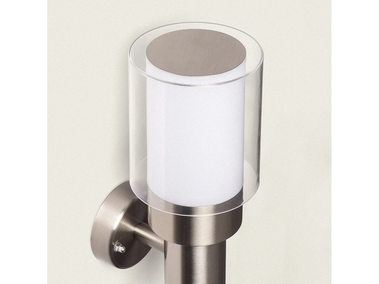 Lampada da Parete per Esterni Acciaio Inox Martin Grigio