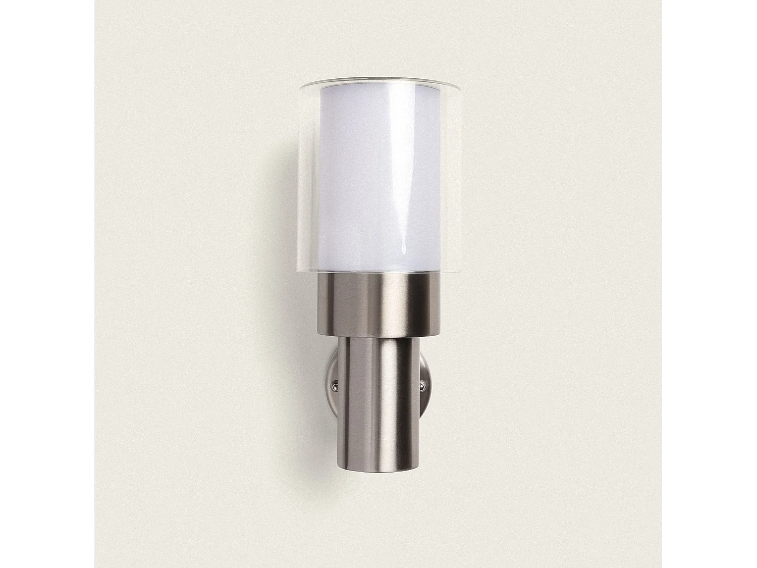 Lámpara de Pared Exterior Acero Inoxidable Martin Gris