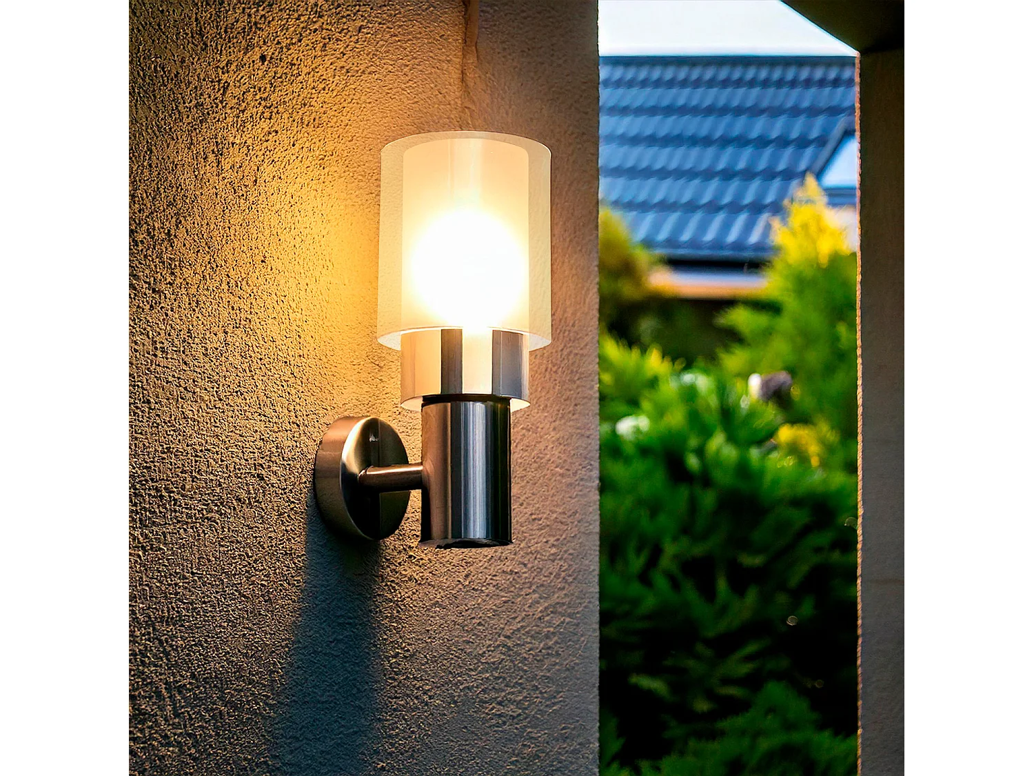 Lámpara de Pared Exterior Acero Inoxidable Martin Gris