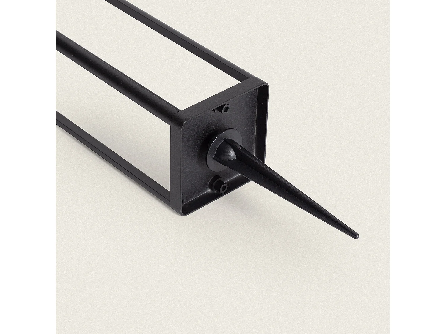 Balise sur Pied Extérieure Solaire LED 2,5W 40cm Aluminium avec Détecteur de Mouvement Devah Noir