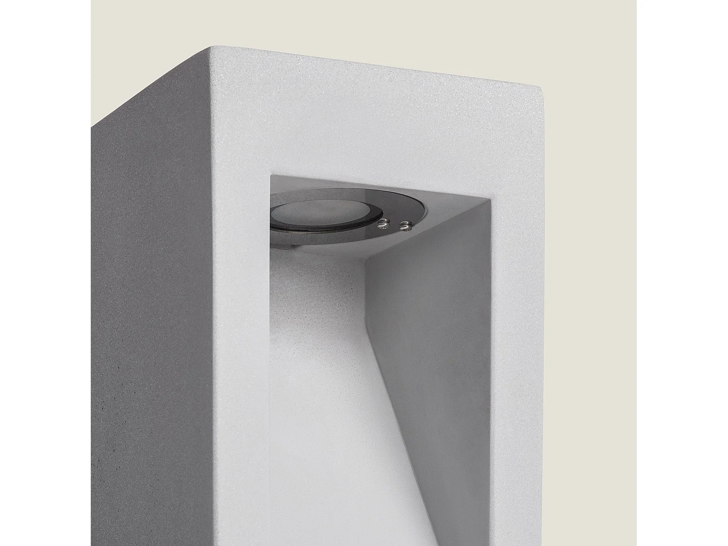 Baliza Exterior LED Regulable 6W Cemento Lumixa 27 cm Gris Piedra