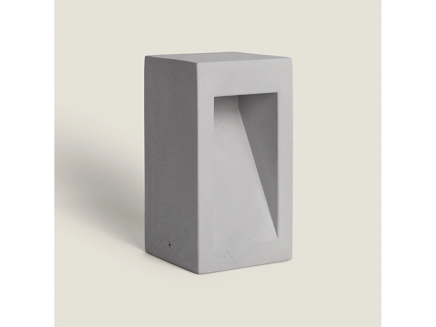 Baliza Exterior LED Regulable 6W Cemento Lumixa 27 cm Gris Piedra