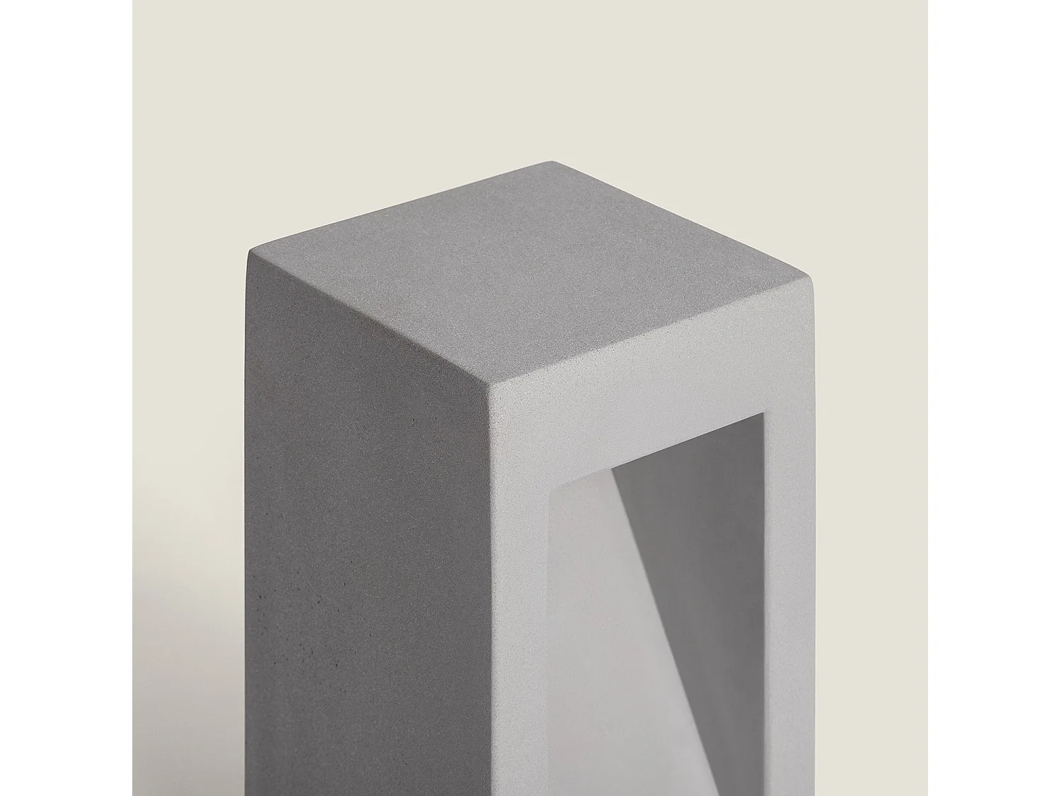 Baliza Exterior LED Regulable 6W Cemento Lumixa 27 cm Gris Piedra