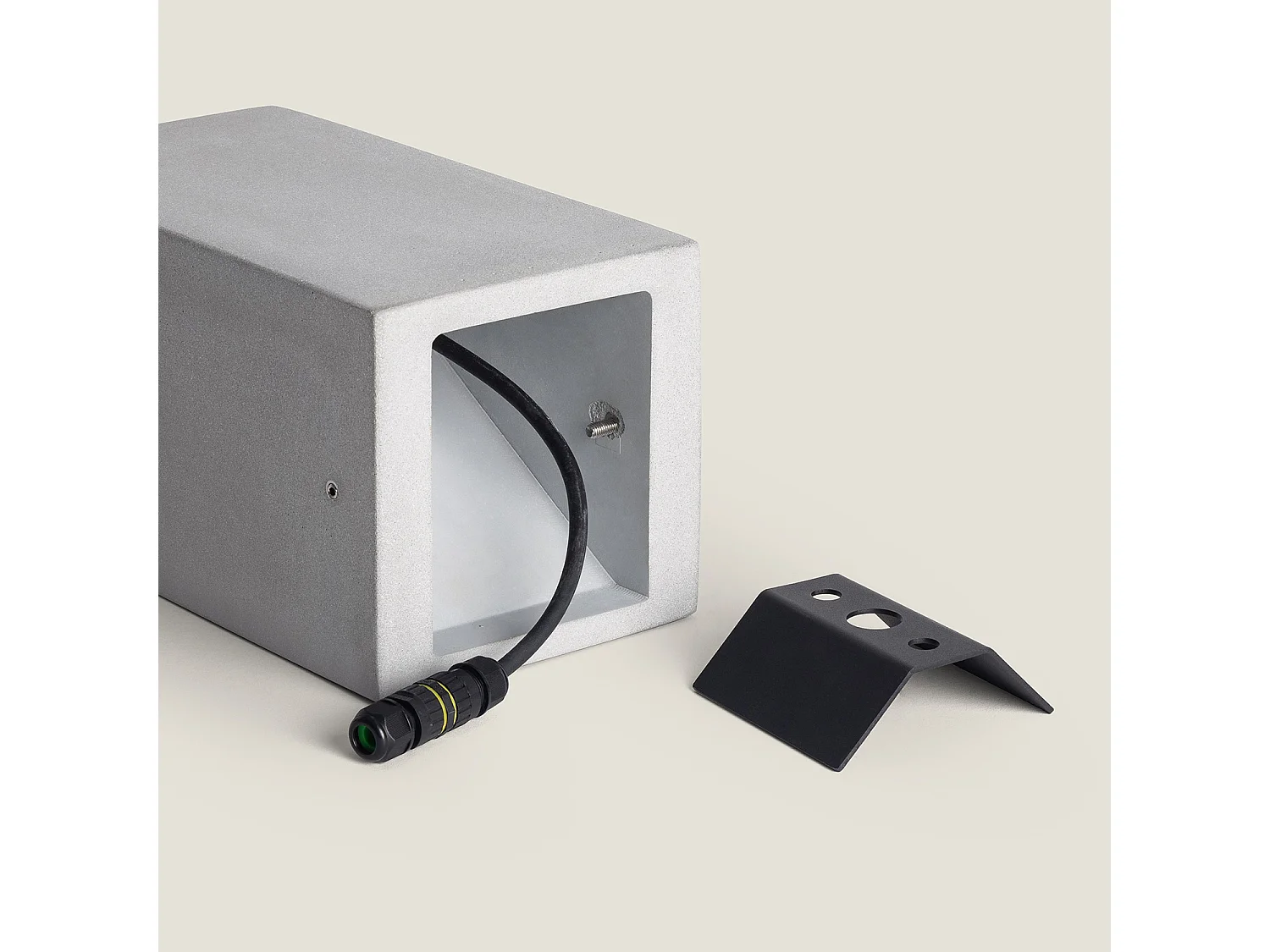 Baliza Exterior LED Regulable 6W Cemento Lumixa 27 cm Gris Piedra