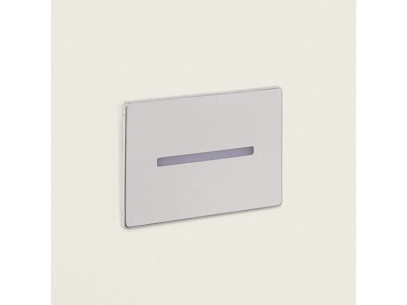 Balise Extérieure LED Murale 3W Wabi Linéaire Argent