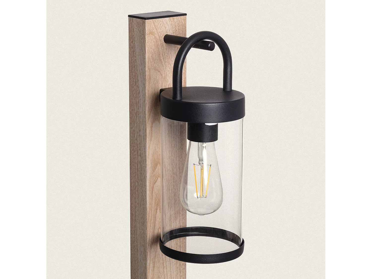 Lampioncino per Esterni 100cm Alluminio Benny Marrone Chiaro