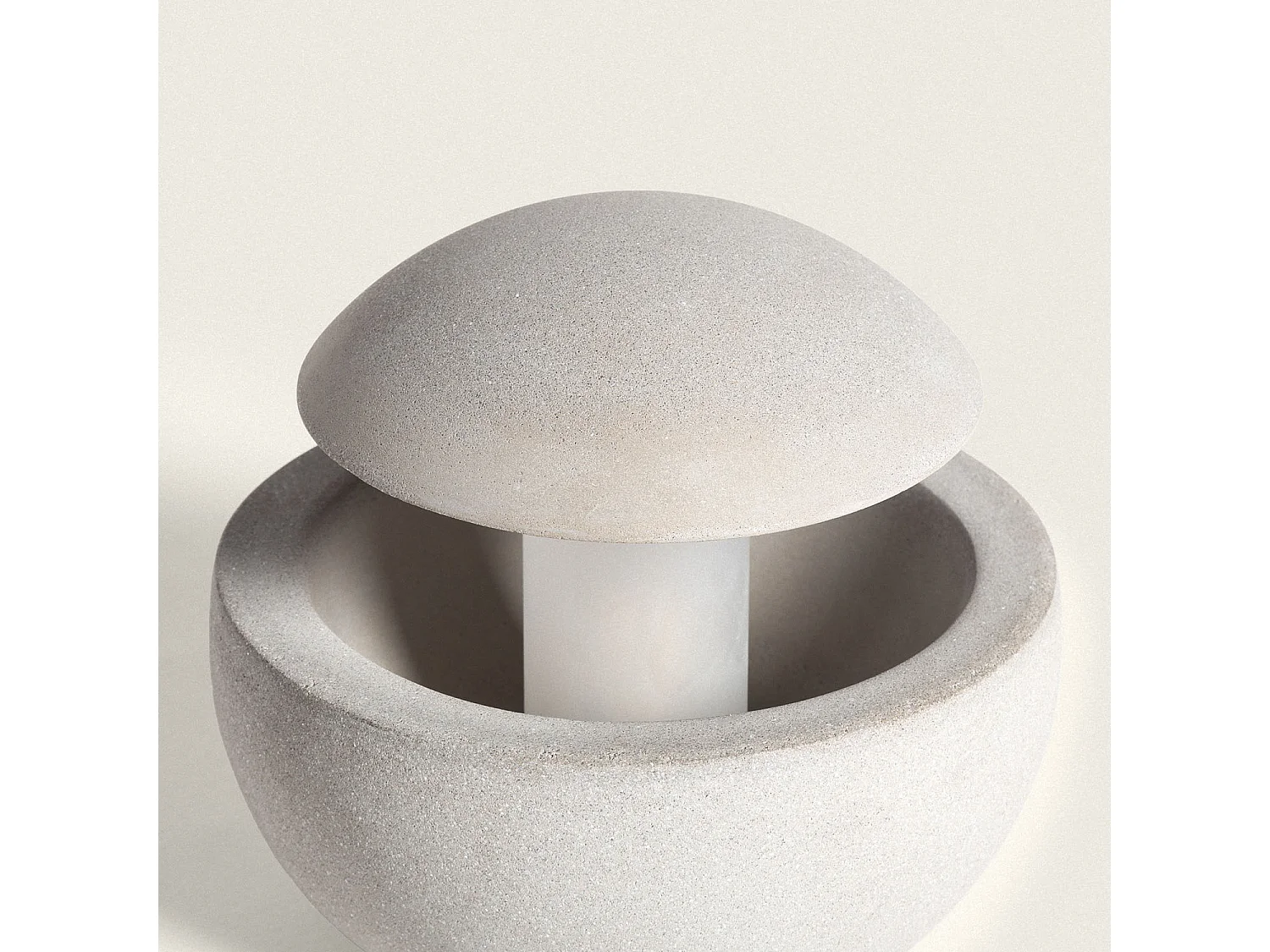 Balise Extérieure Ciment Ovinta Gris Pierre