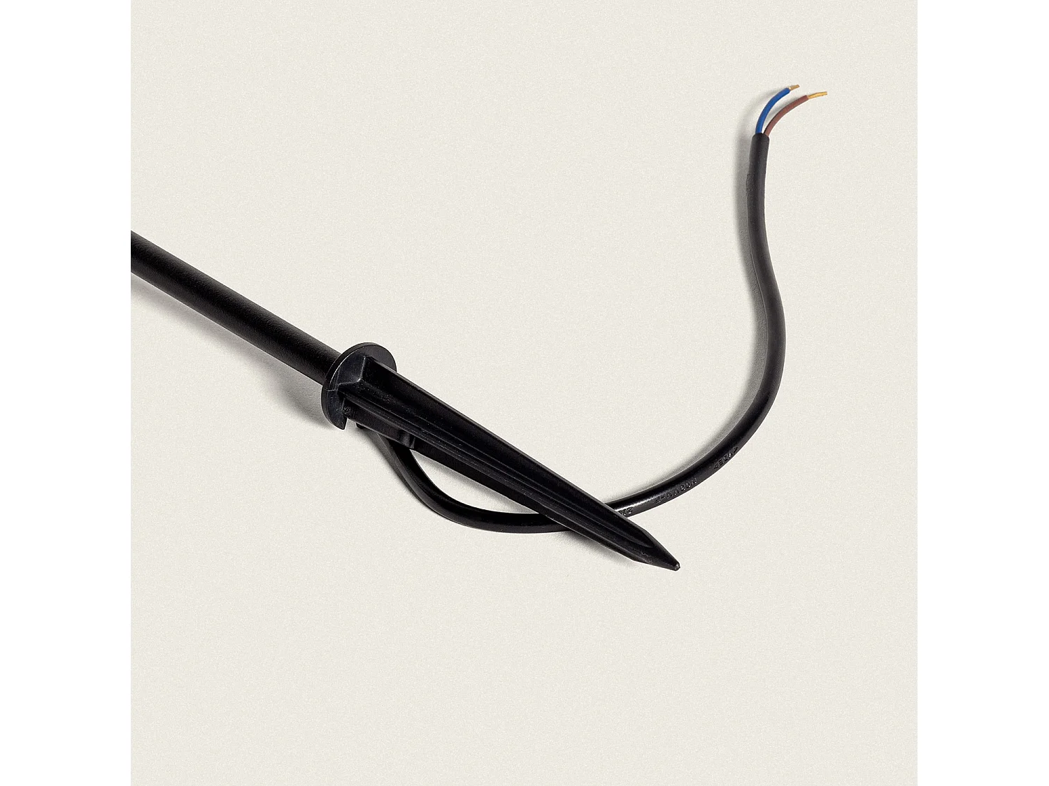 Balise Extérieure LED 1.5W avec Piquet Pied 80cm Grinage Noir