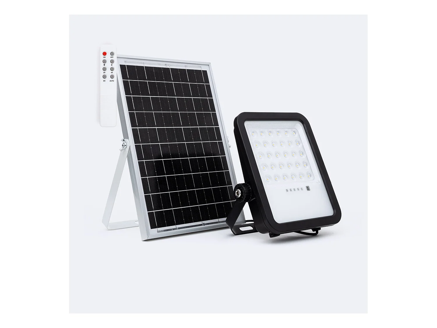 Foco Proyector LED Solar 1100 lm IP65 con Control Remoto Nurda 4000K Blanco Neutro