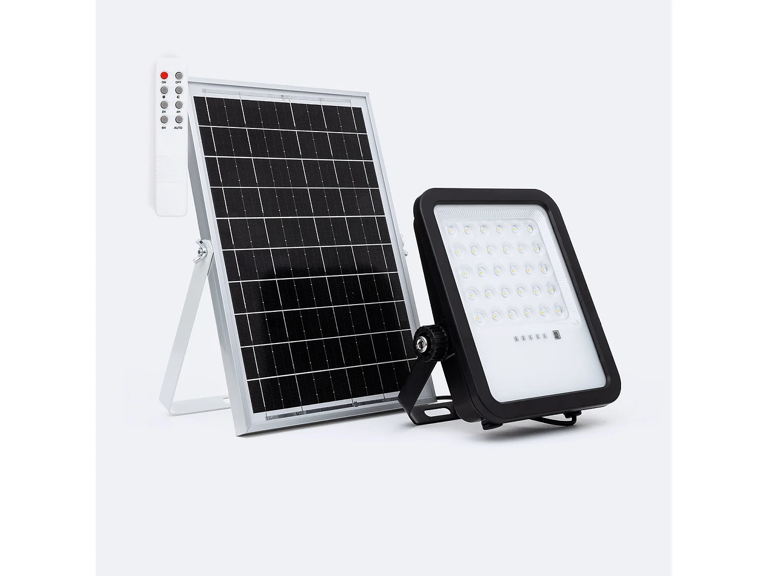 Foco Proyector LED Solar 1100 lm IP65 con Control Remoto Nurda 4000K Blanco Neutro