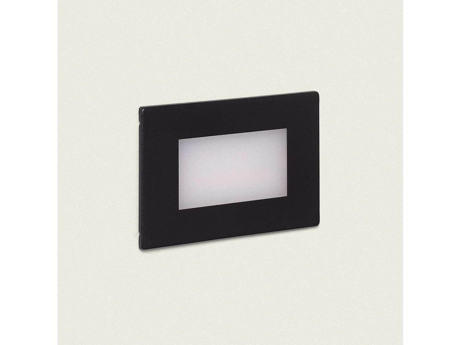 Segnapasso da Esterni LED 3W da Incasso a Parete Adal Nero