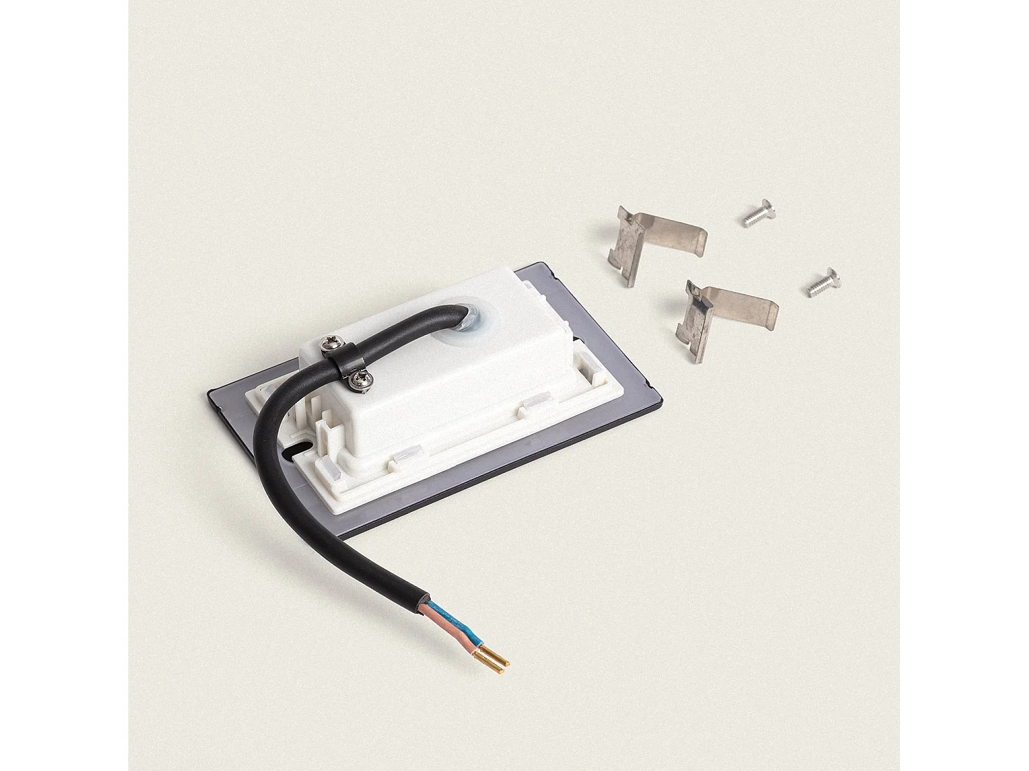 Balise Extérieure LED 3W Encastrable au Mur Adal Noir