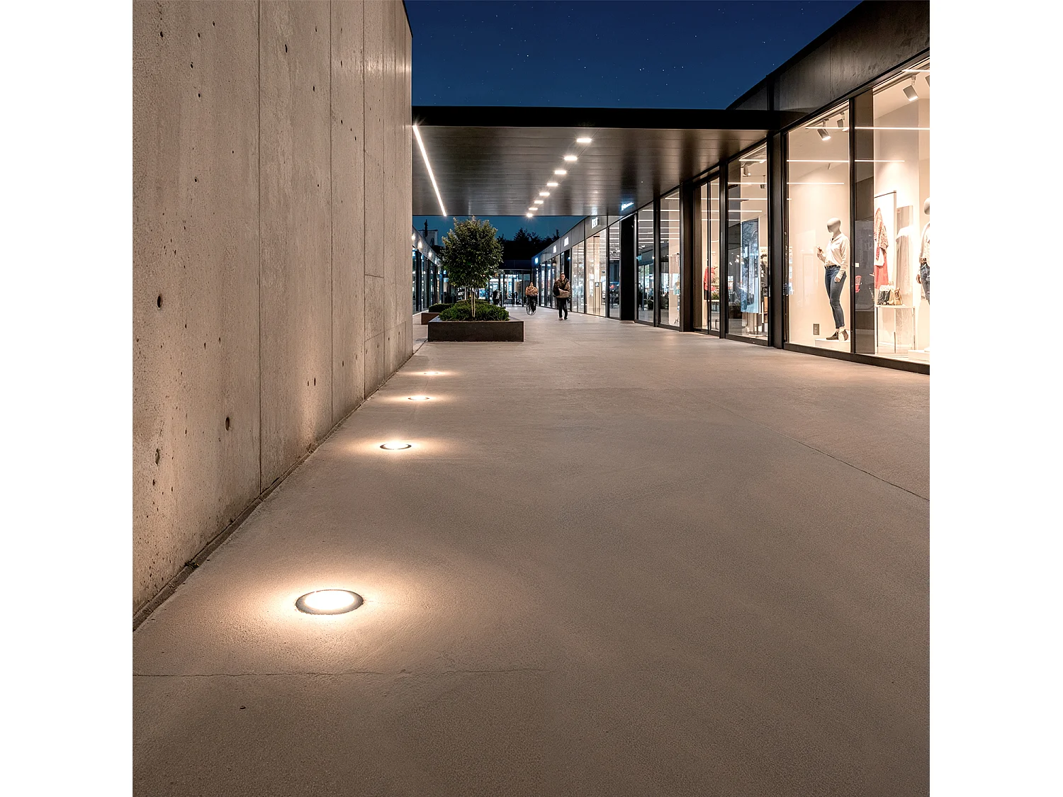 Balise Extérieure LED 2W Encastrable au Mur Rushe Noir