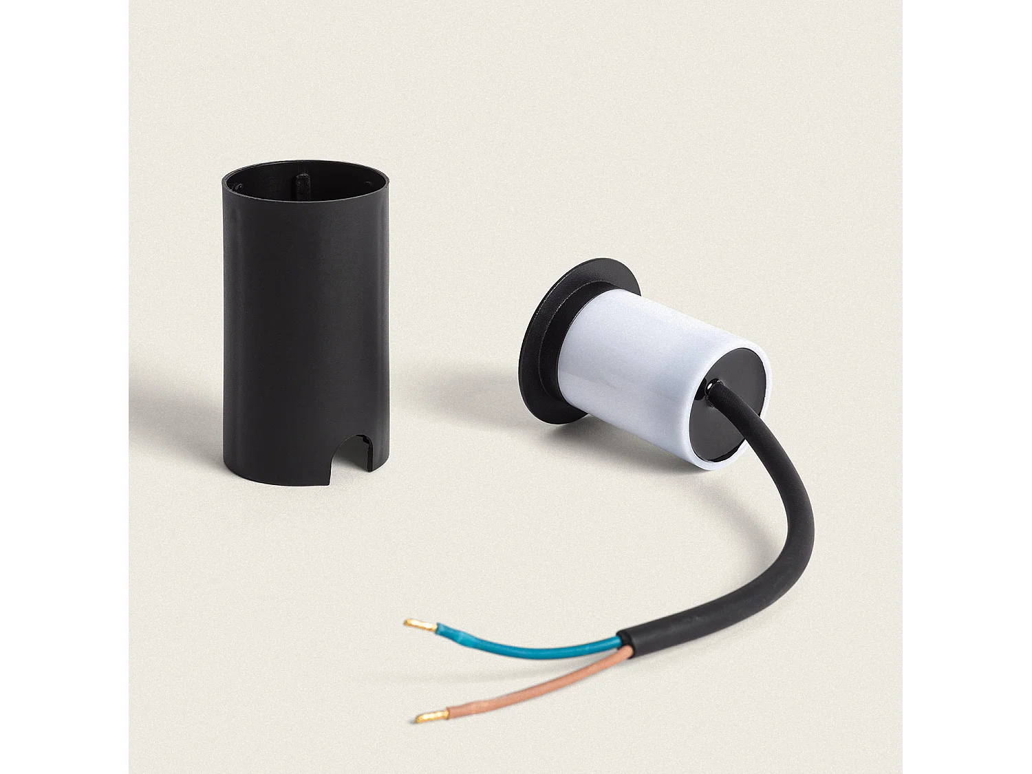 Balise Extérieure LED 2W Encastrable au Mur Rushe Noir