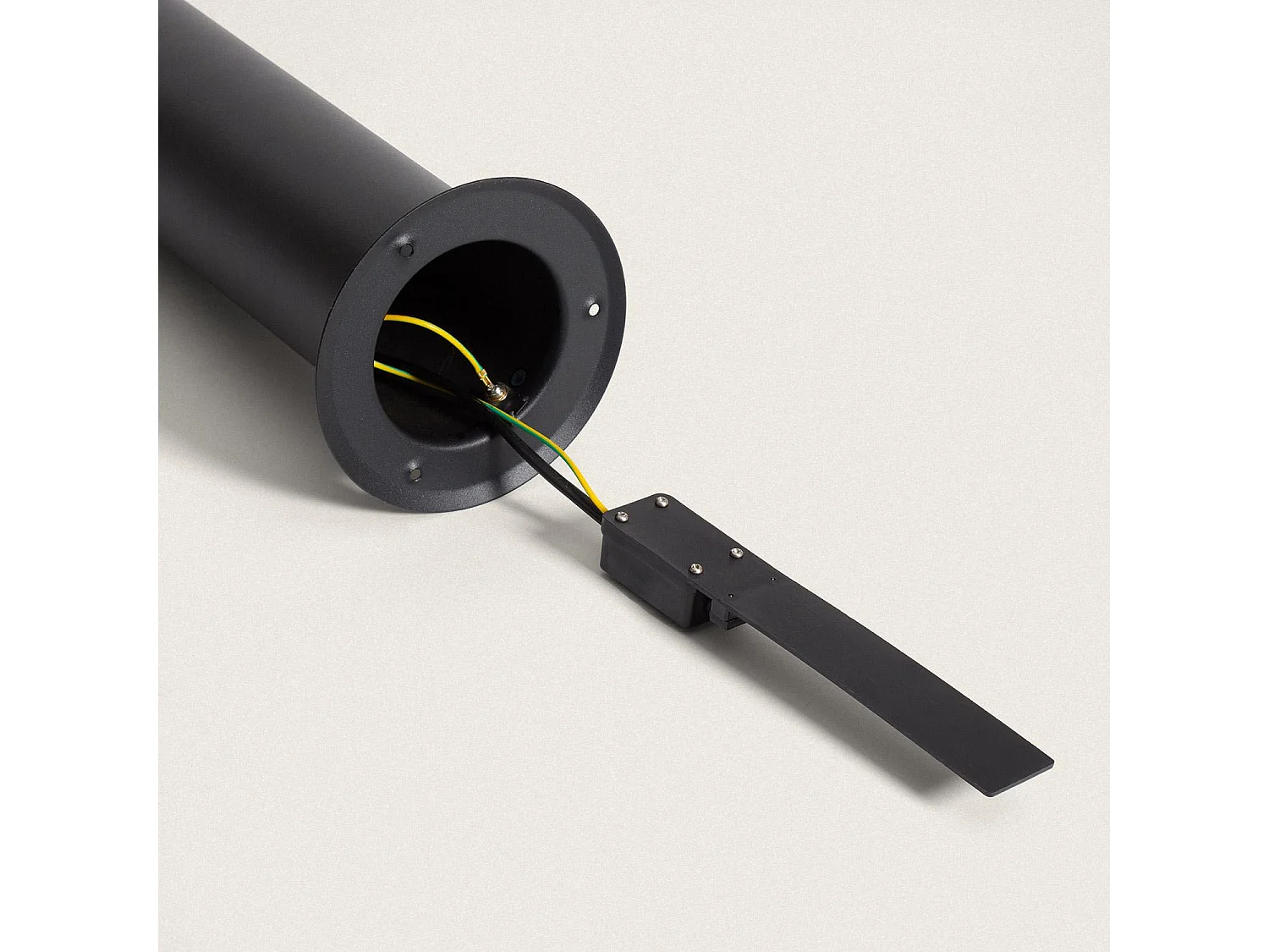 Lampioncino per Esterni 50cm Acciaio Inox Emley Nero