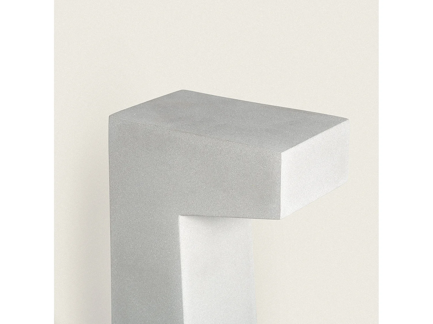 Balise Extérieure LED Dimmable 6W Ciment Dravix 70 cm Gris Pierre