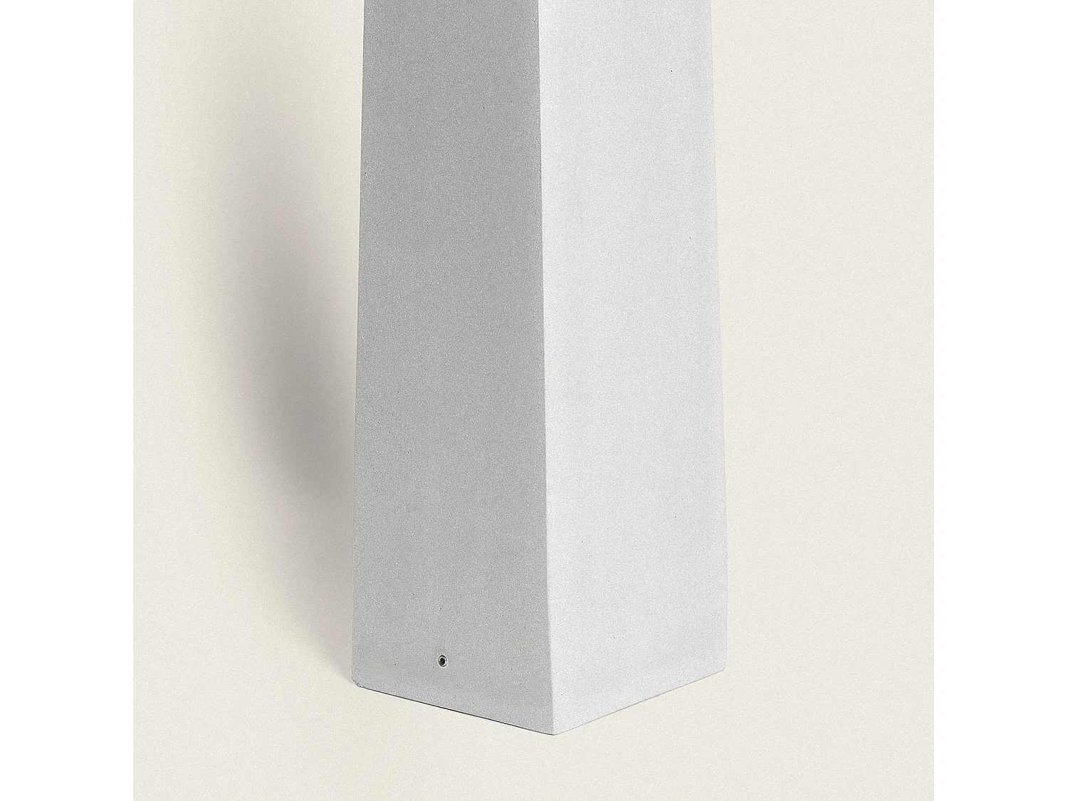 Balise Extérieure LED Dimmable 6W Ciment Dravix 70 cm Gris Pierre