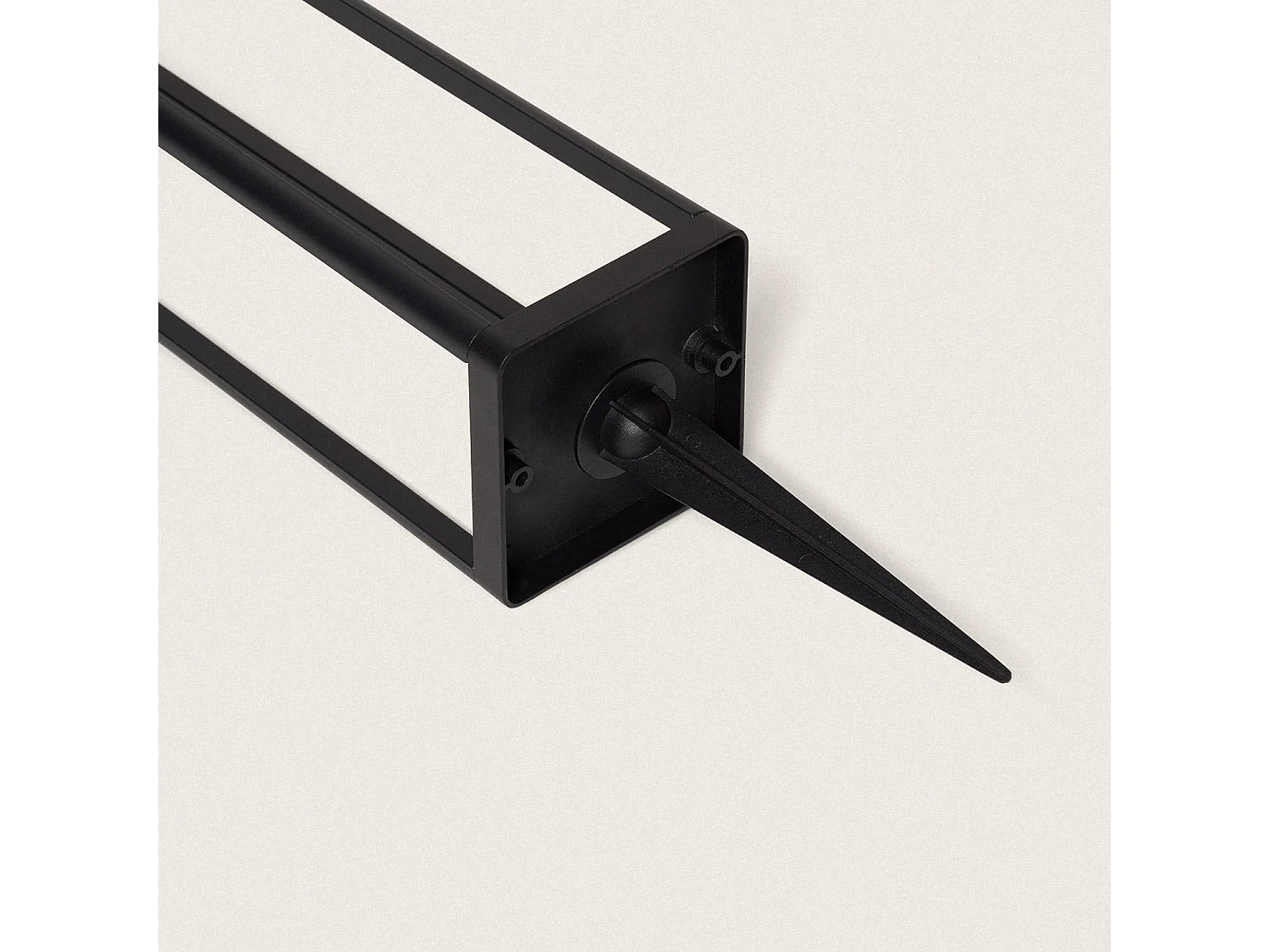 Balise Extérieure sur Pied Solaire 2W 60cm Aluminium avec Détecteur de Mouvement Devah Noir