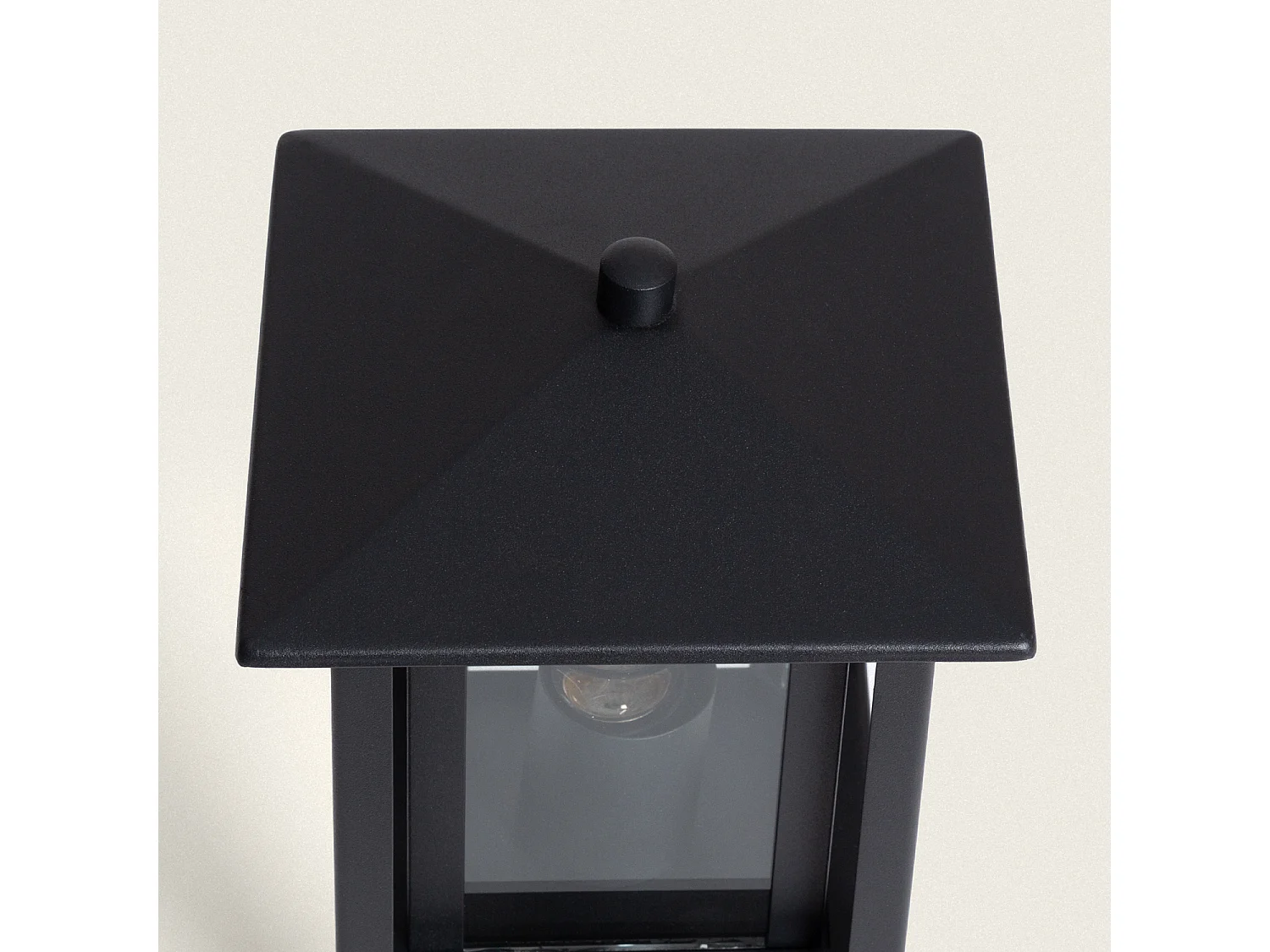 Balise Extérieure en Saillie sur Pied 50cm Acier Inoxydable Awala Noir