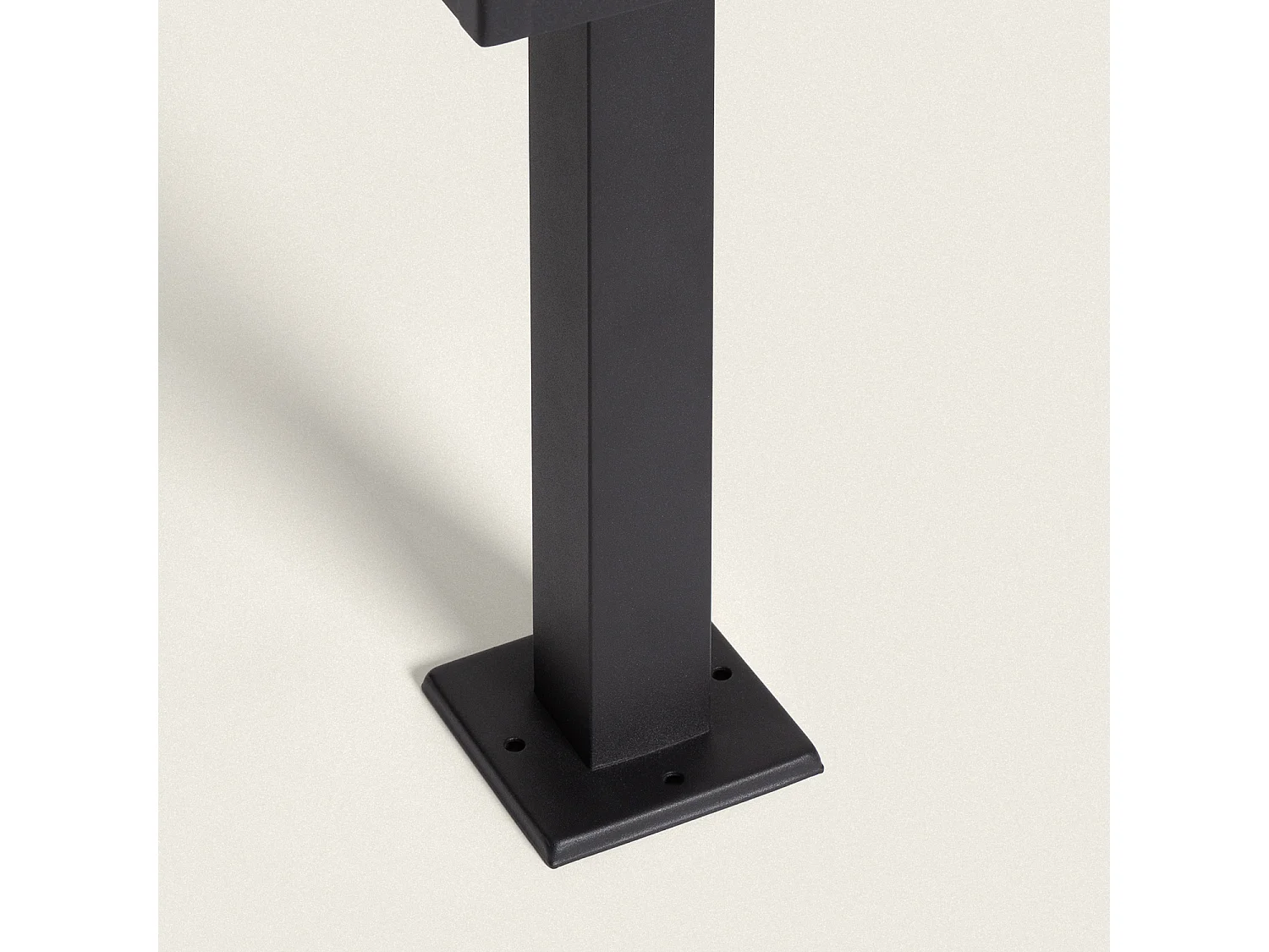 Balise Extérieure en Saillie sur Pied 50cm Acier Inoxydable Awala Noir