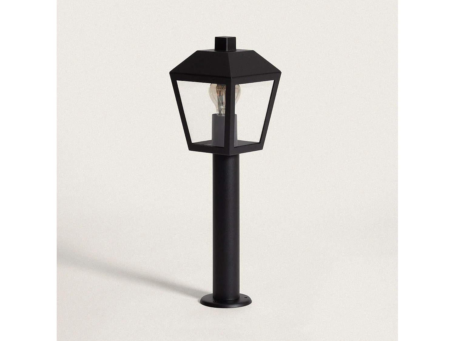 Lampioncino per Esterni da Superficie 50cm Alluminio Mukom Nero