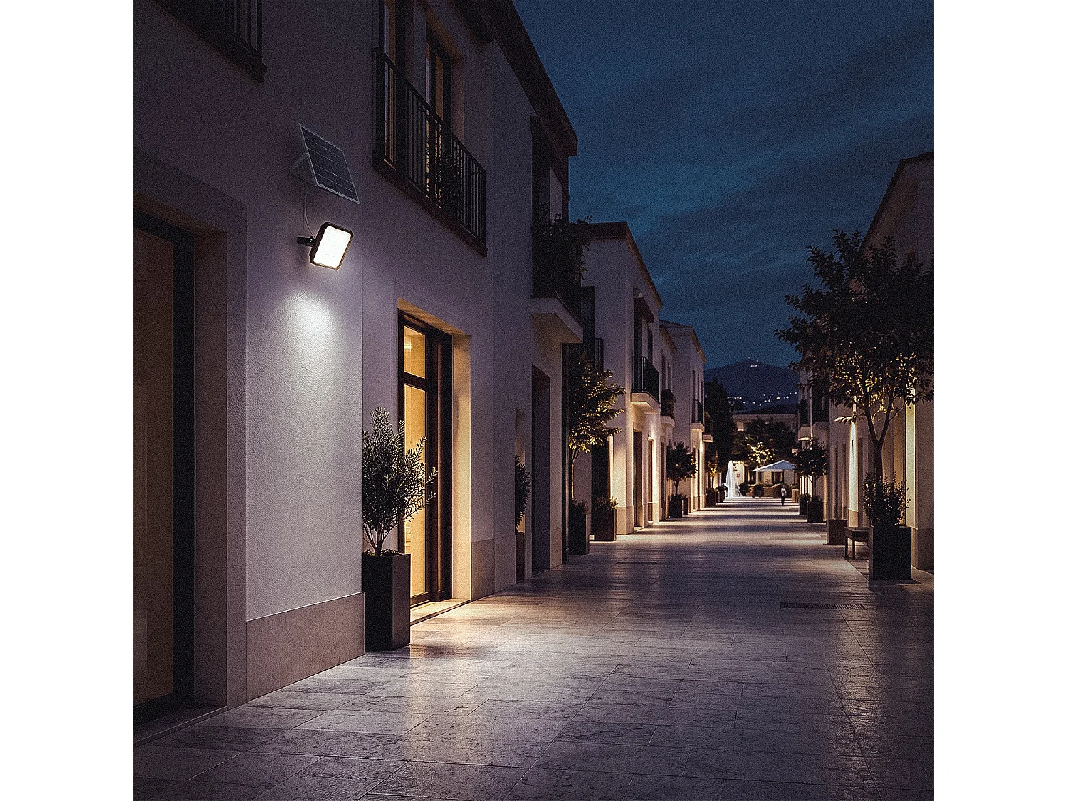 Proiettore LED Solare per Esterni Nurda 20W 2200 lm IP65 con Telecomando 4000K Bianco Naturale