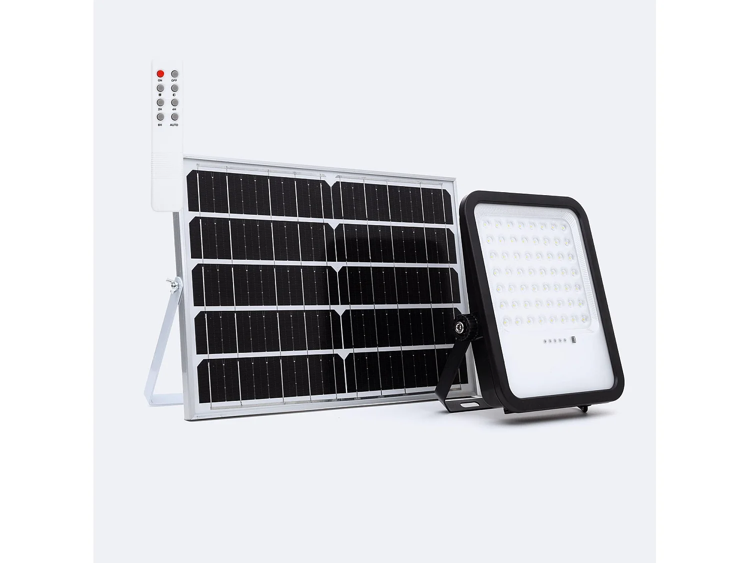 Proiettore LED Solare per Esterni Nurda 20W 2200 lm IP65 con Telecomando 4000K Bianco Naturale