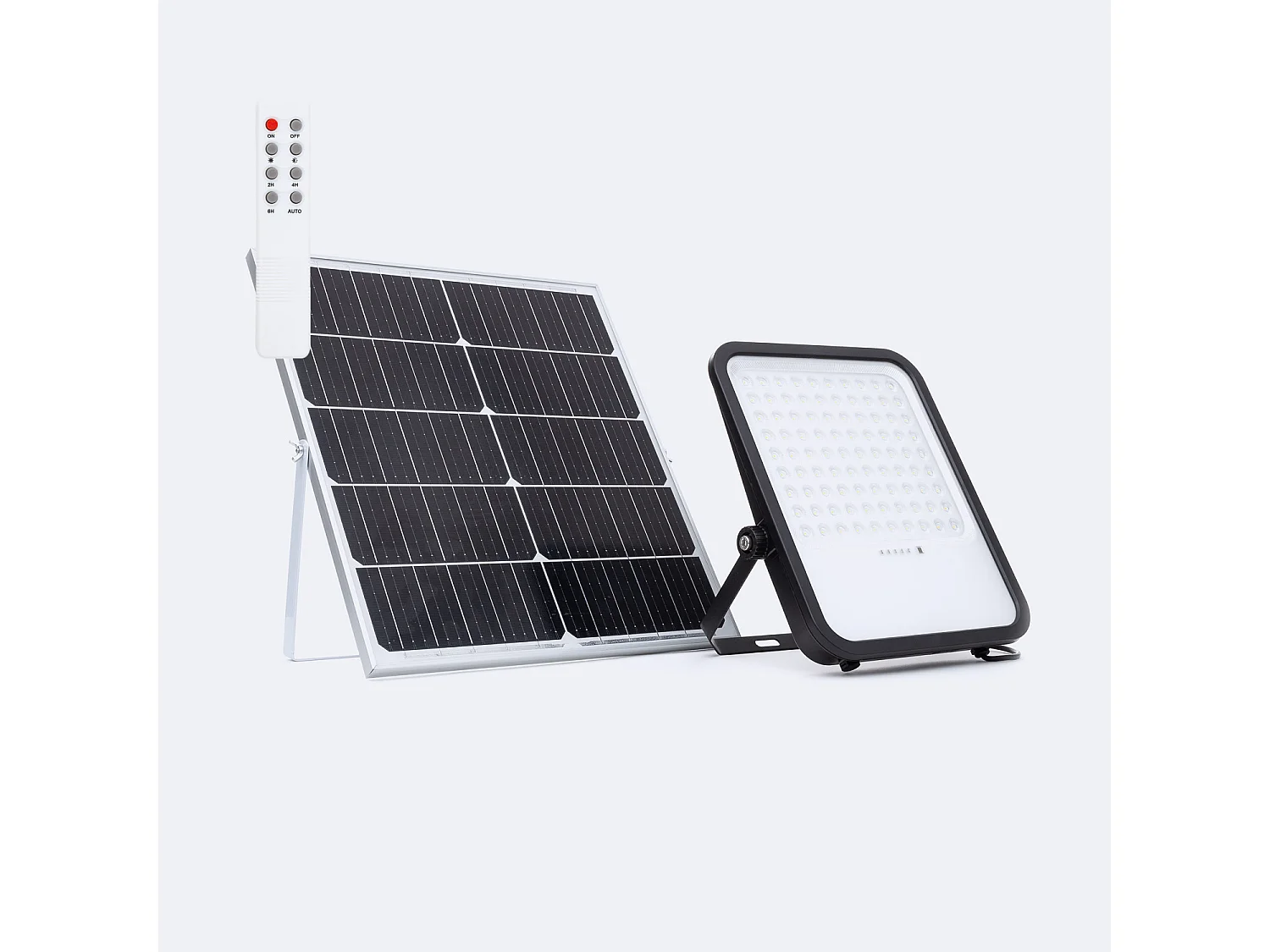 Foco Proyector LED Solar 3850 lm IP65 con Control Remoto Nurda 4000K Blanco Neutro