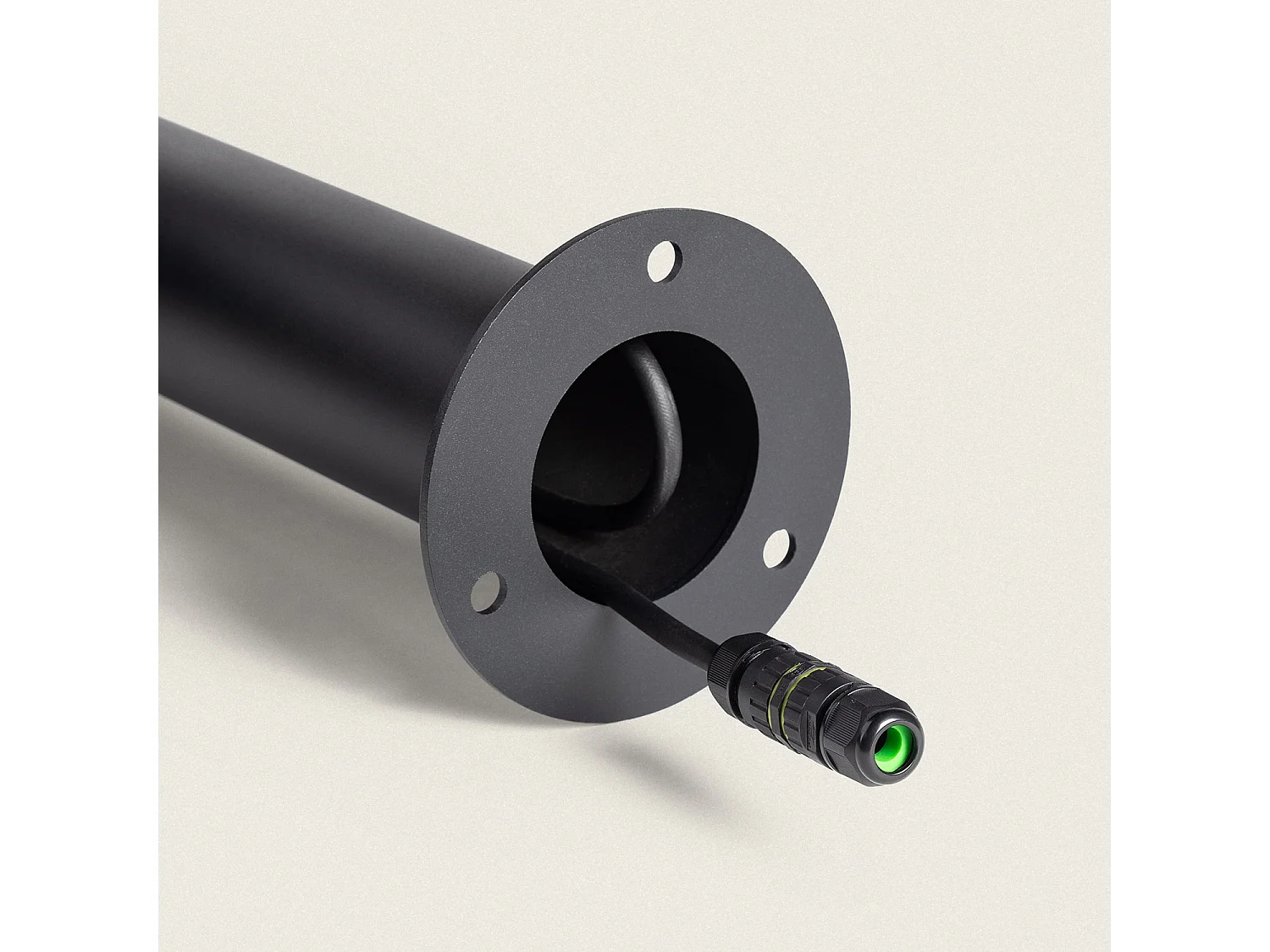 Baliza de Pie Exterior LED 6W 90cm Aluminio Cashel Negro