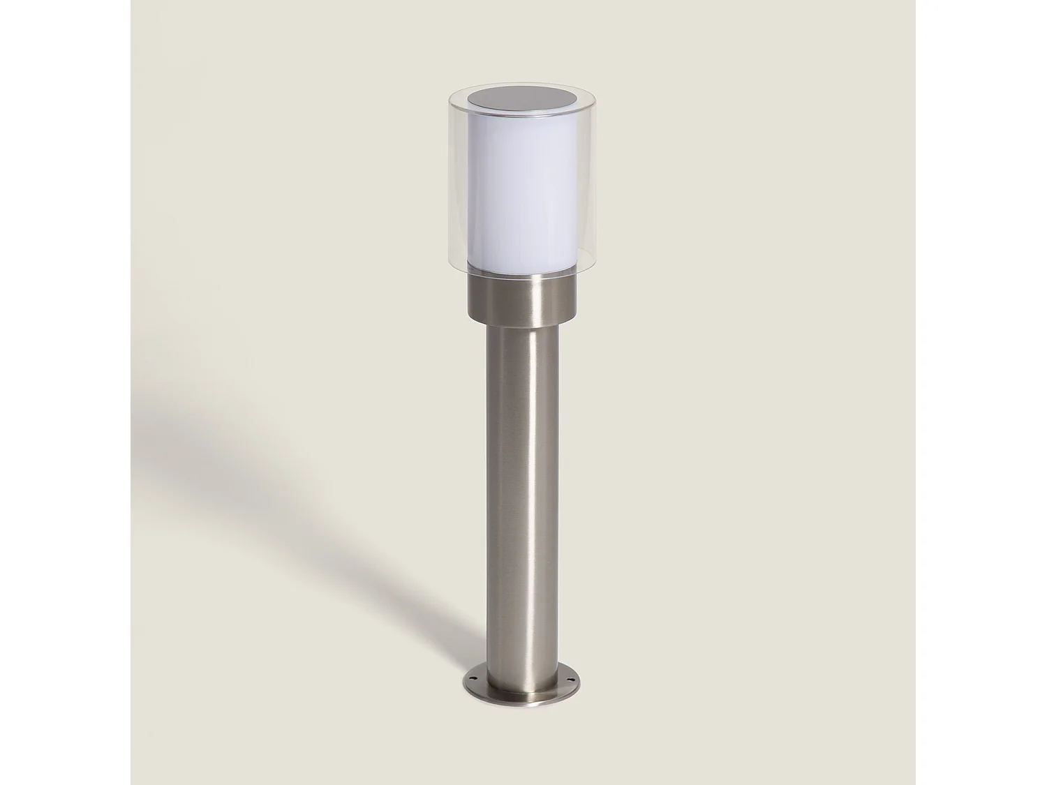 Balise Extérieure en Saillie sur Pied 50cm Acier Inoxydable Martin Gris